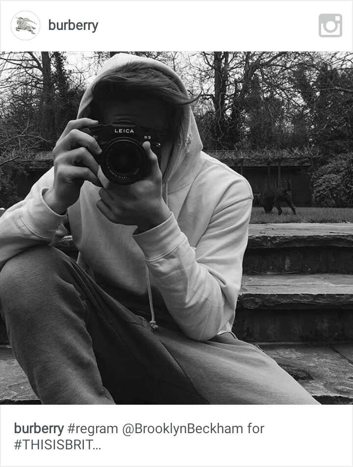 Hasil jepretan Brooklyn Beckham untuk Burberry