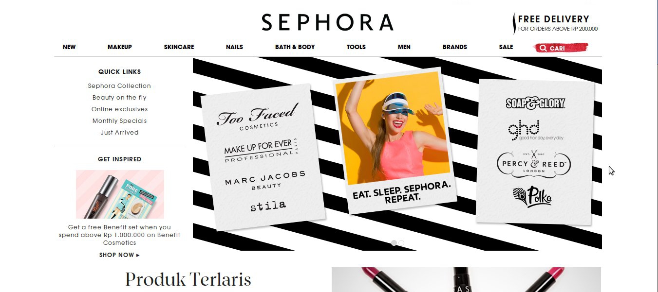 Menyambut Toko Online Sephora di Indonesia