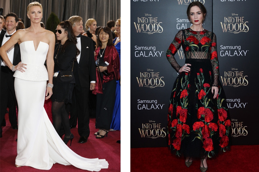 Persaingan Charlize Theron & Emily Blunt di Red Carpet