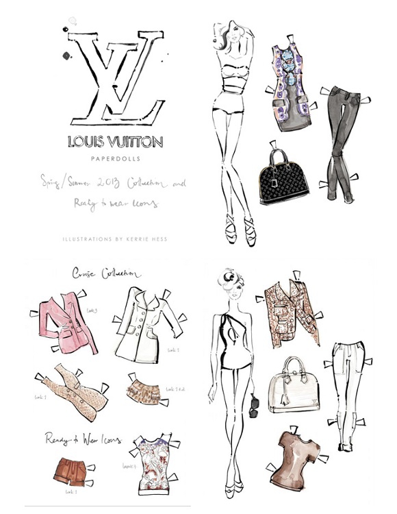 Louis Vuitton Paperdolls