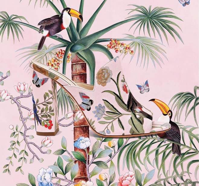 Kolaborasi Aquazzura dengan De Gournay