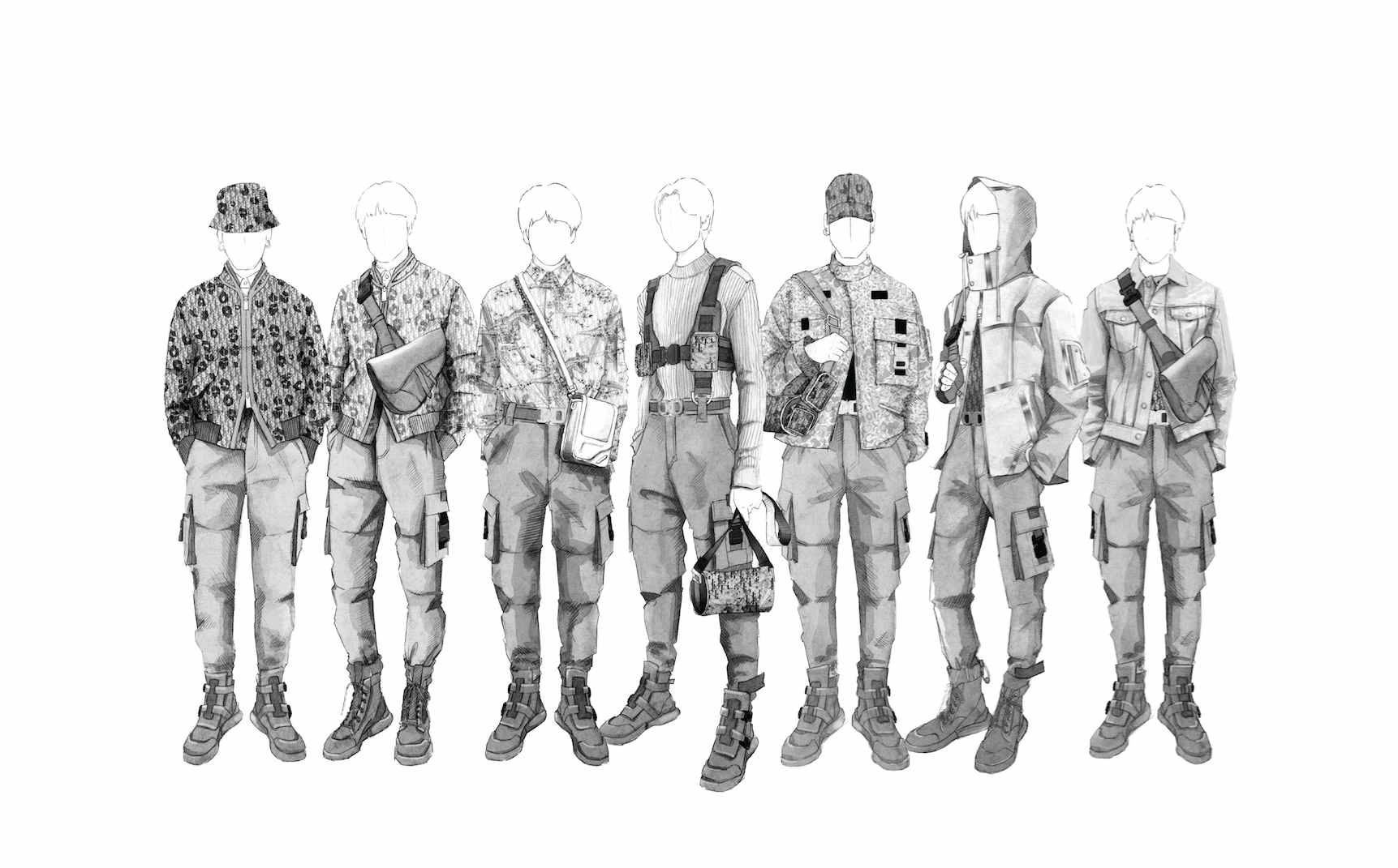 Grup K-pop BTS Mengenakan Busana Dior untuk Konser Mendatang