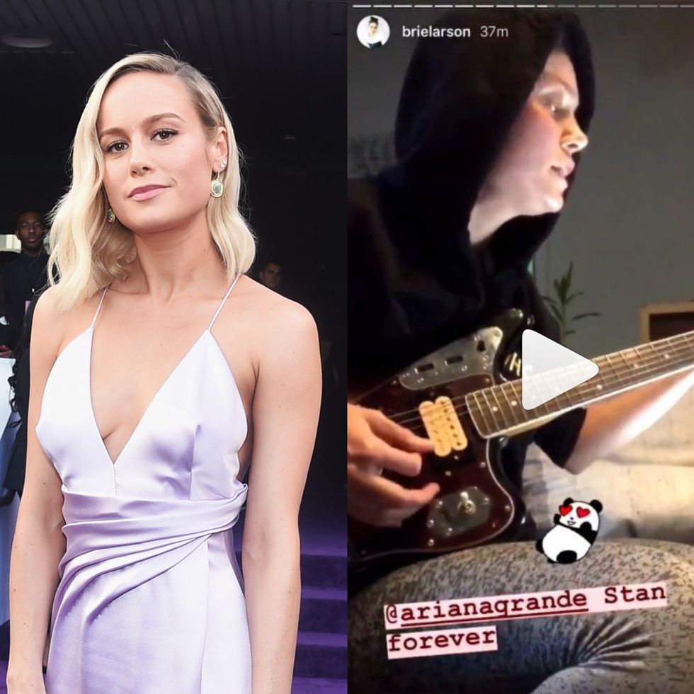 Brie Larson Menyanyikan Lagu Ariana Grande