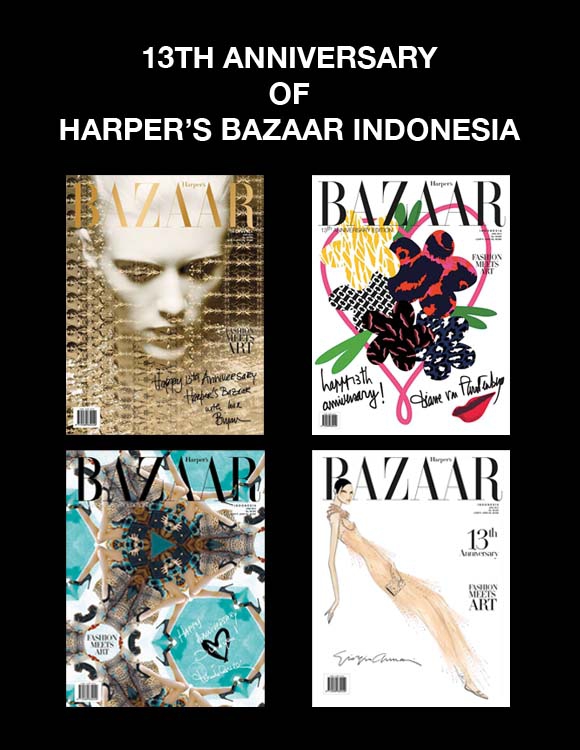 Empat Cover Harper's Bazaar Indonesia Edisi Ulang Tahun