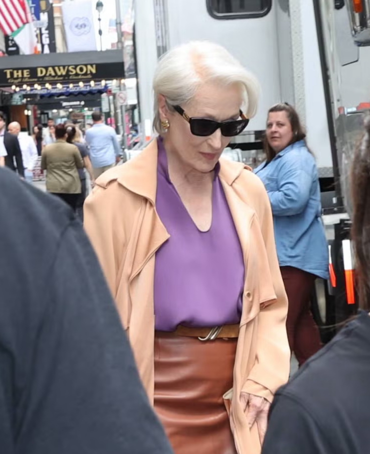 Meryl Streep Tampil Memukau di Lokasi Syuting The Devil Wears Prada 2