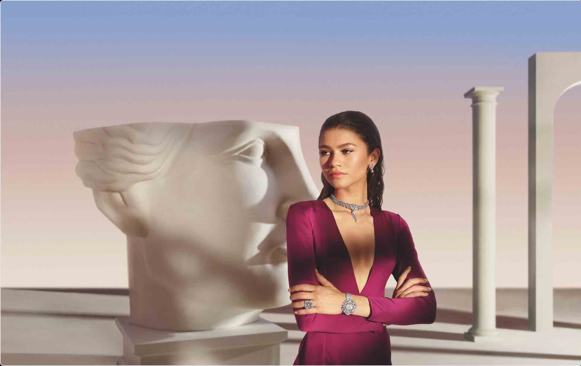 (Aktris muda Zendaya yang dipercaya sebagai brand ambassador untuk kampanye Bulgari high jewellery)