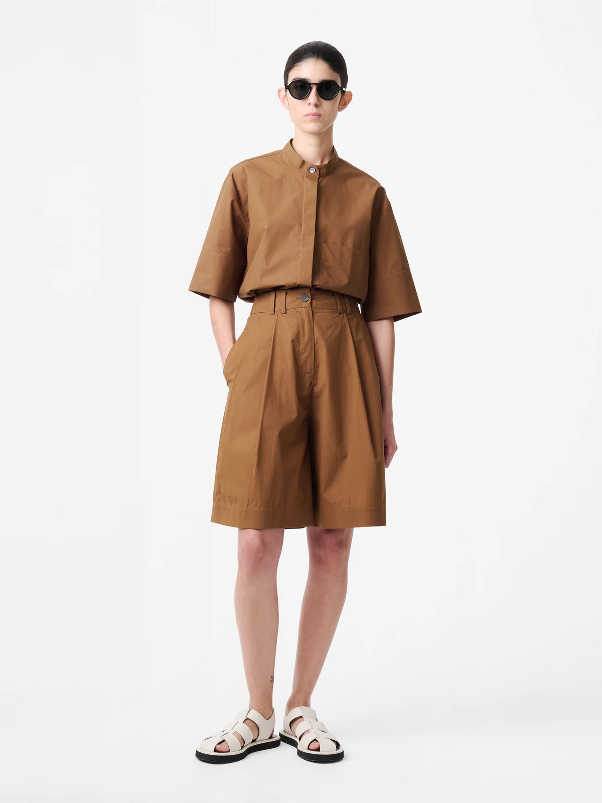 Brown Boxy Shirt