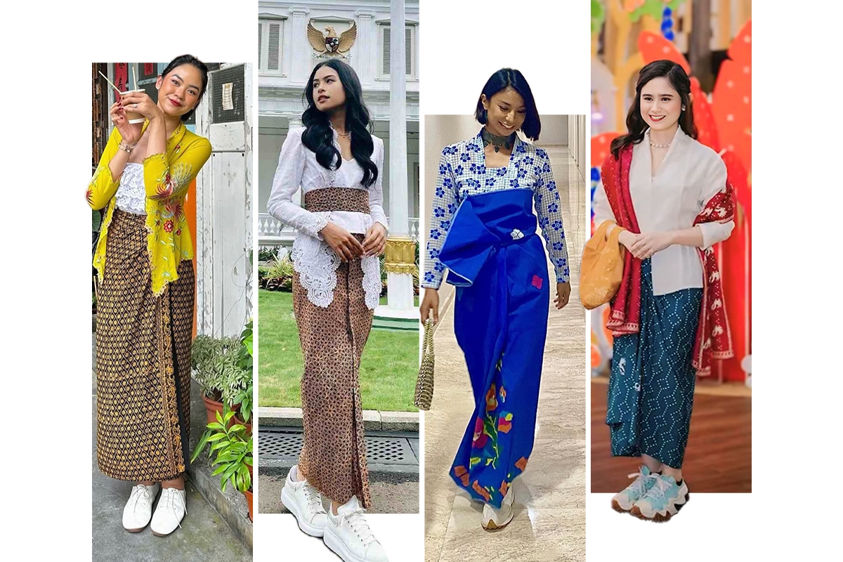 Style Kebaya dengan Sepatu Sneakers, Kenapa Tidak?