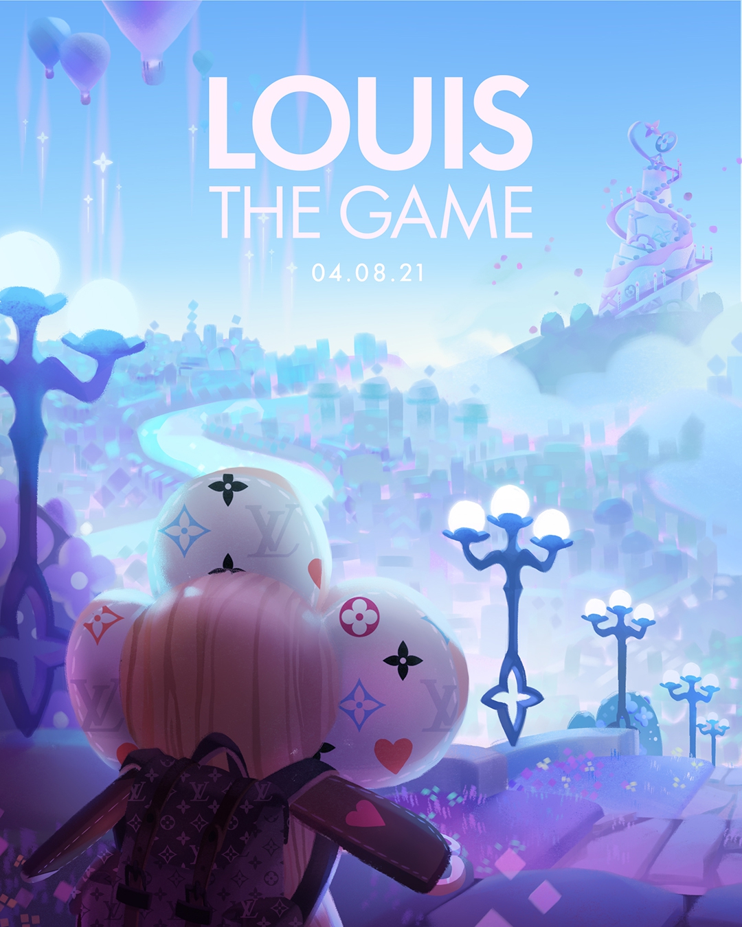 (Karakter bunga monogram bernama Vivienne akan menemani petualangan Anda menemukan berbagai item di video game Louis The Game)