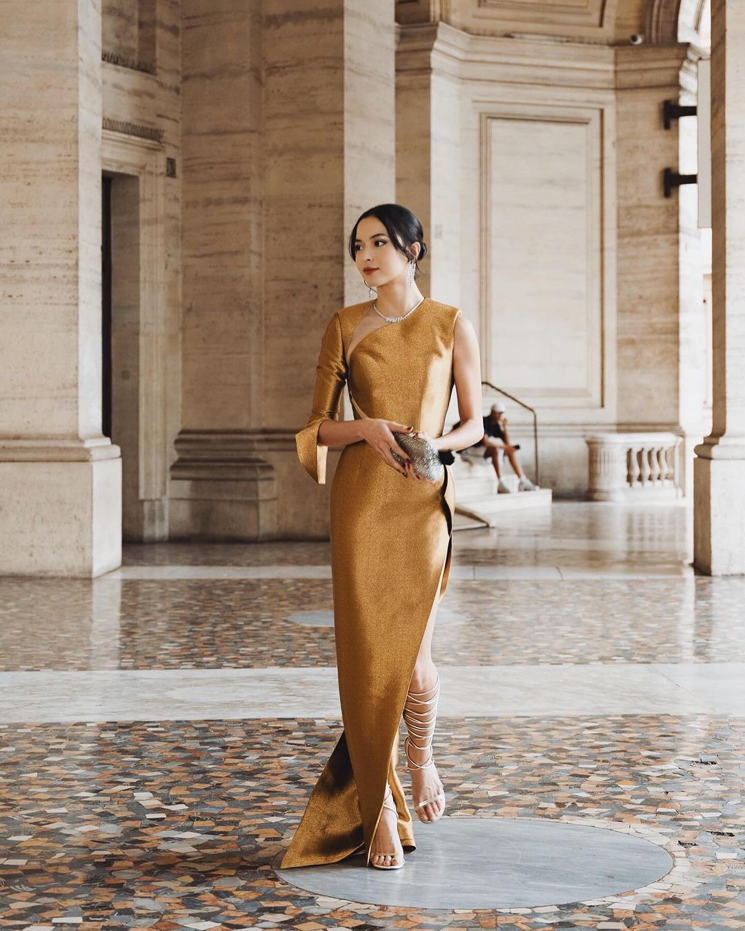 Putri Marino saat Oriflame Gold Conference di Roma