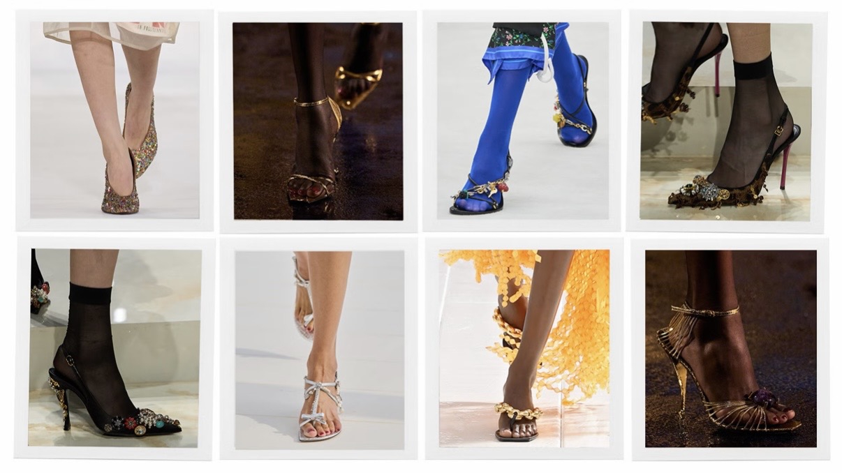 Sepatu Terbaik di Paris Fashion Week Hadir dengan Sentuhan Dramatis