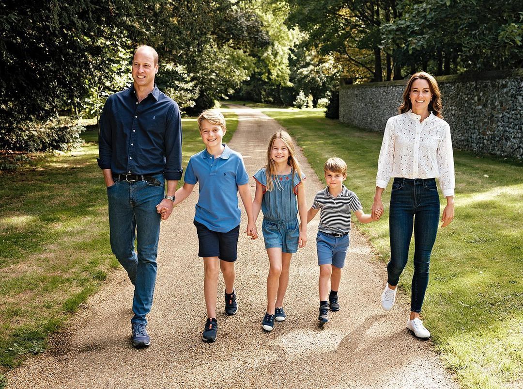 Pangeran William, Pangeran George, Putri Charlotte, Pangeran Louis, Putri Kate