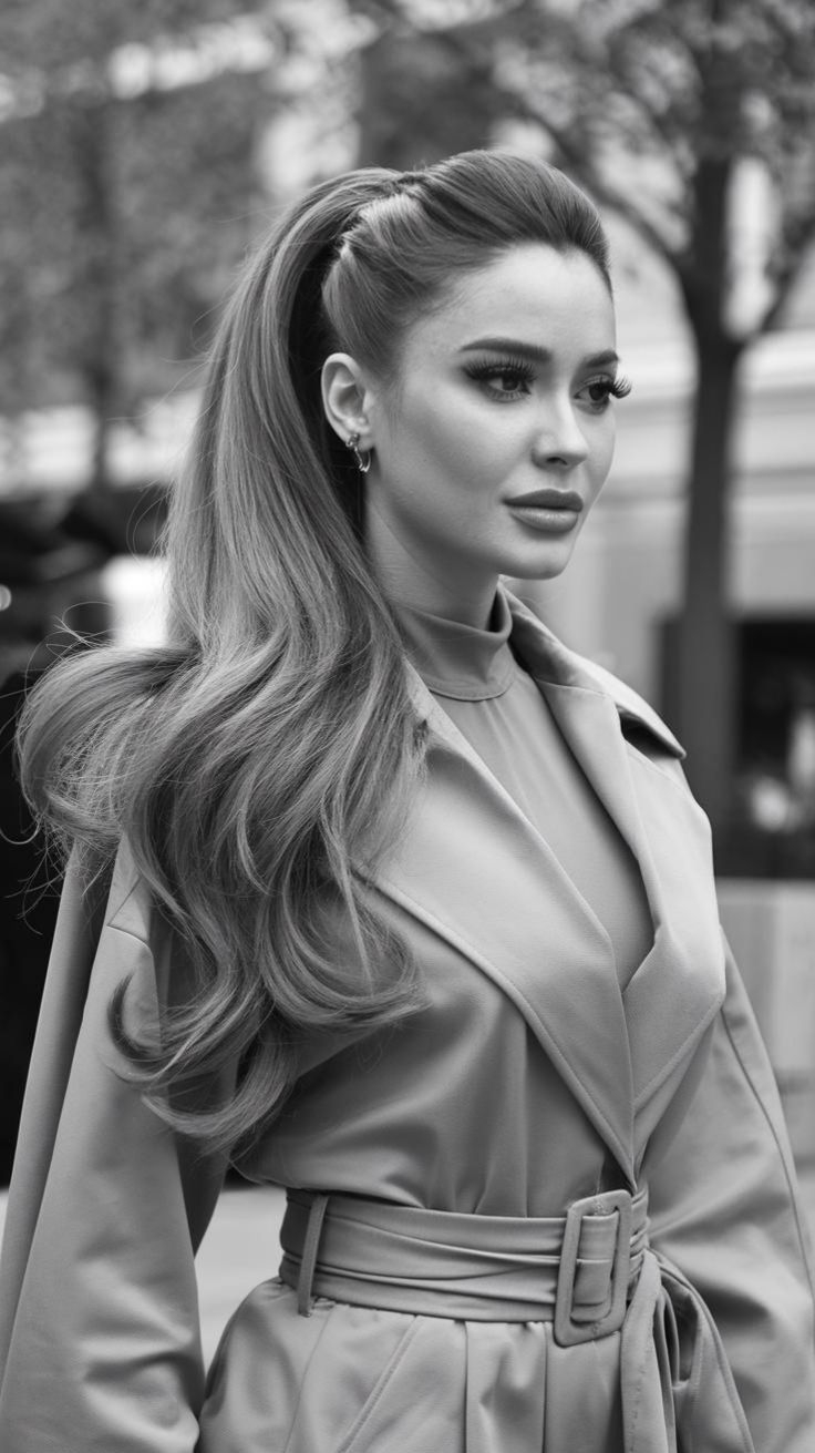 Sleek Back Ponytail dan Variasinya Untuk Musim Hujan