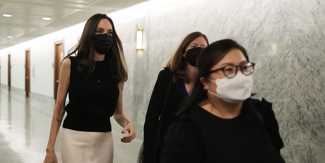 Angelina Jolie Tiba di White House untuk Bela UU Kekerasan Terhadap Perempuan