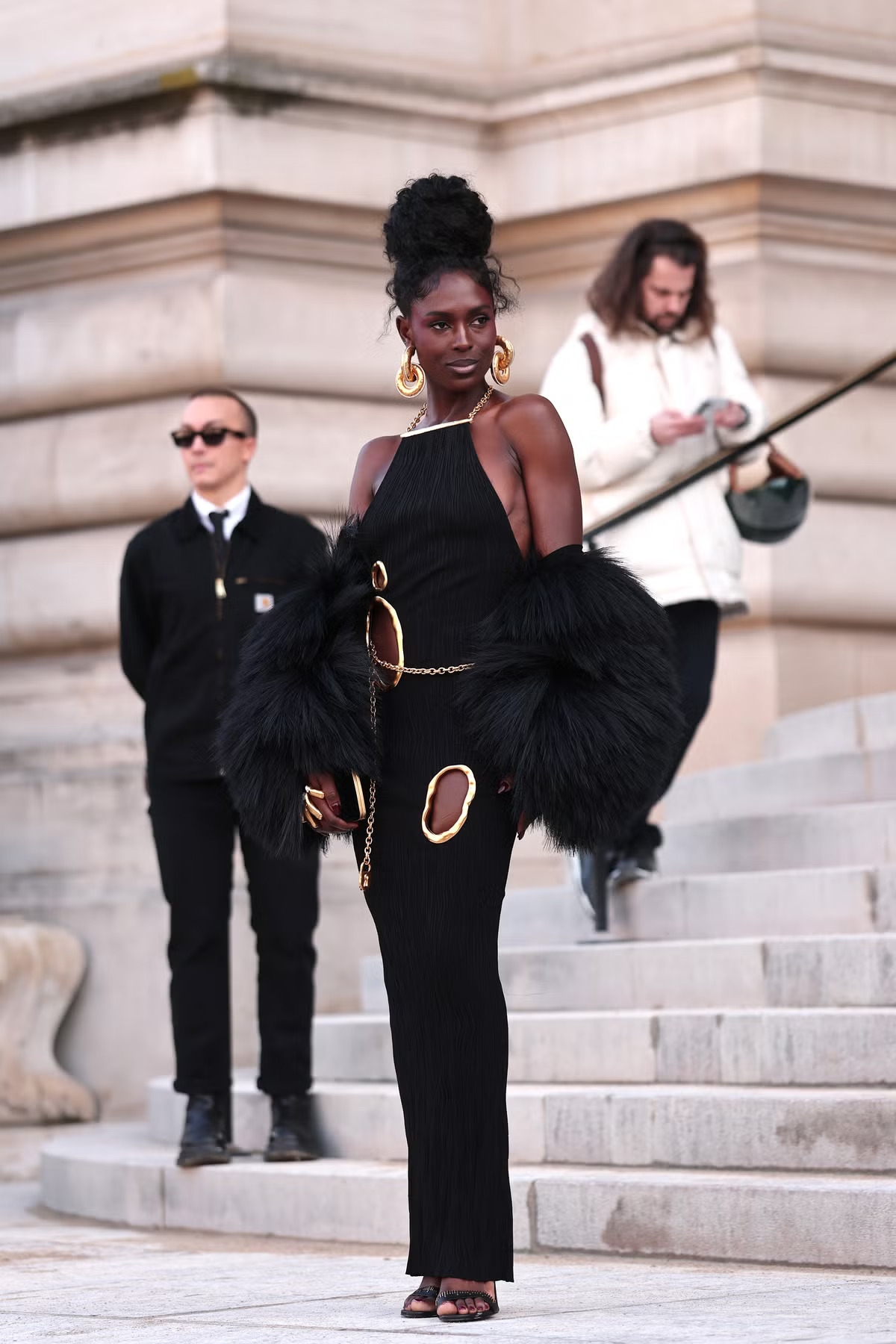 Jodie Turner-Smith di Paris Couture Fashion Week