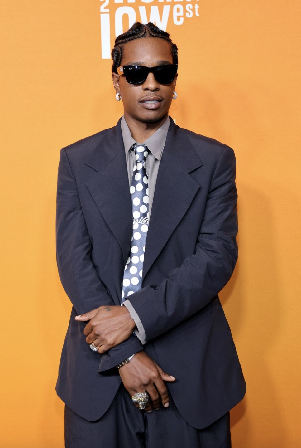 A$AP Rocky saat pemutaran perdana Highest 2 Lowest di L.A.