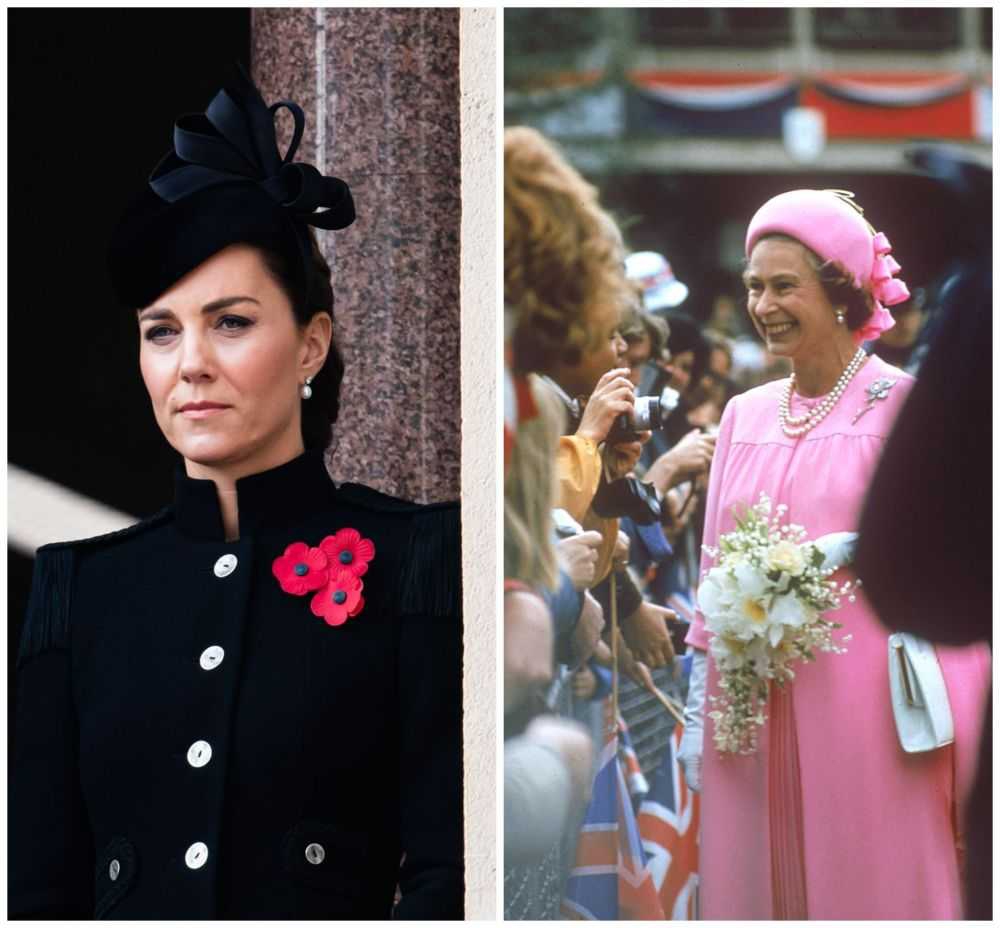 Kate Middleton Kenakan Anting Mutiara dan Berlian Milik Sang Ratu pada Hari Veteran