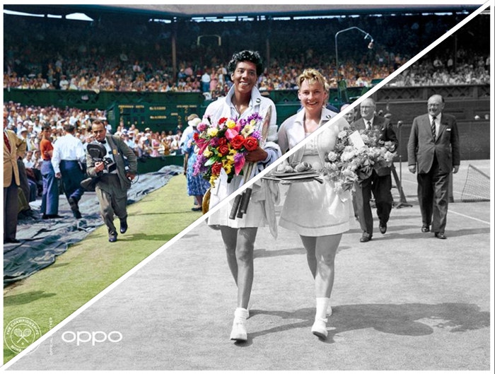 Oppo Warnai 7 Foto Hitam Putih Ikonis Dunia Tenis dalam Kampanye Courting The Colour untuk Memperingati Penyelenggaraan Turnamen Wimbledon
