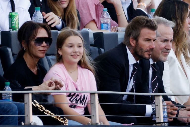 Victoria, Harper, dan David Beckham