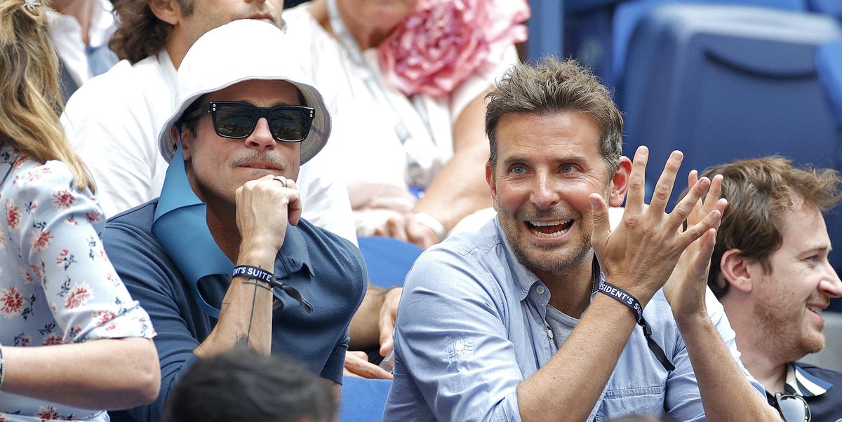 Kebersamaan Brad Pitt dan Bradley Cooper di US Open!