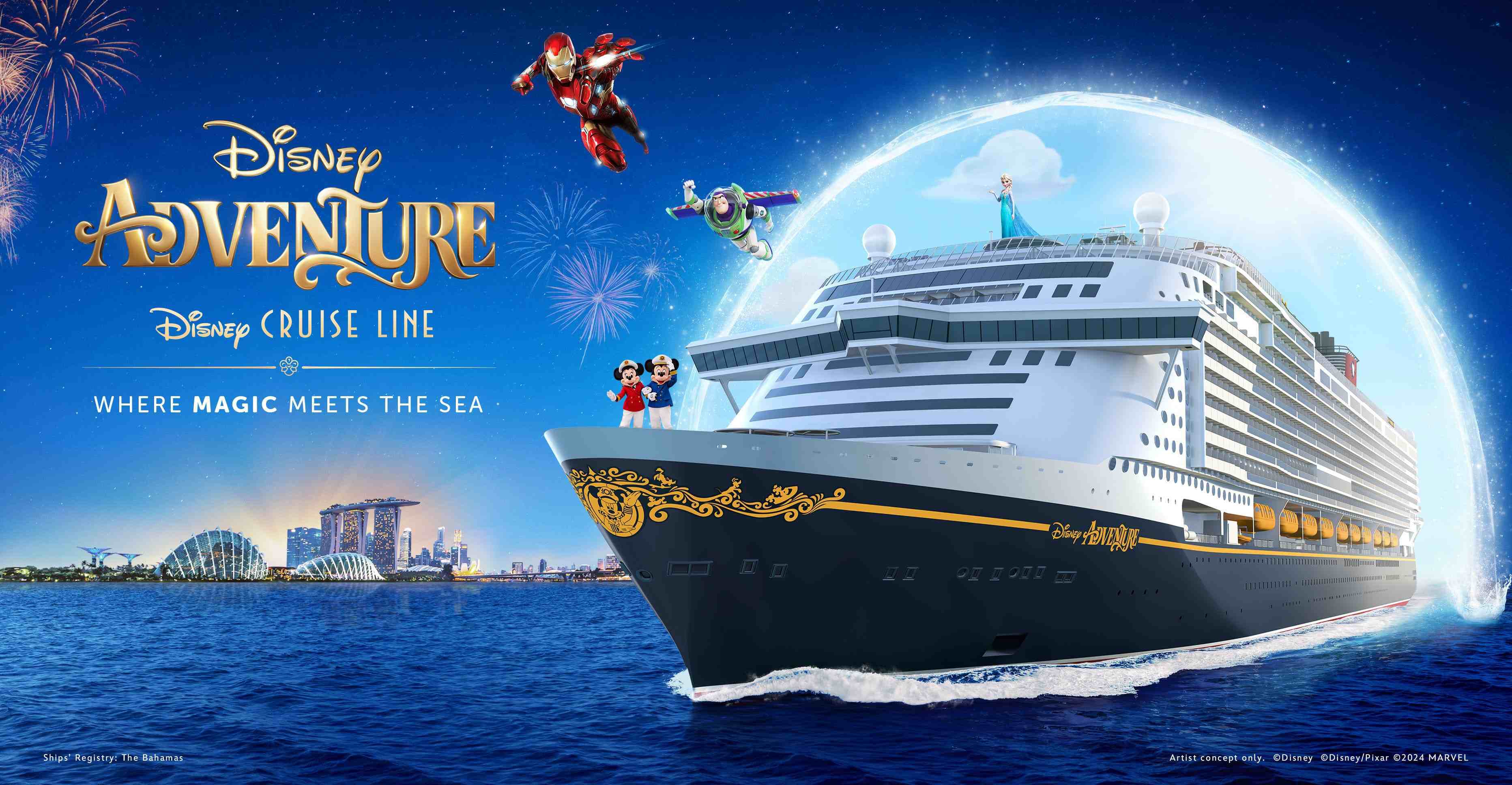 Disney Cruise Berlayar dari Singapura di Tahun 2025