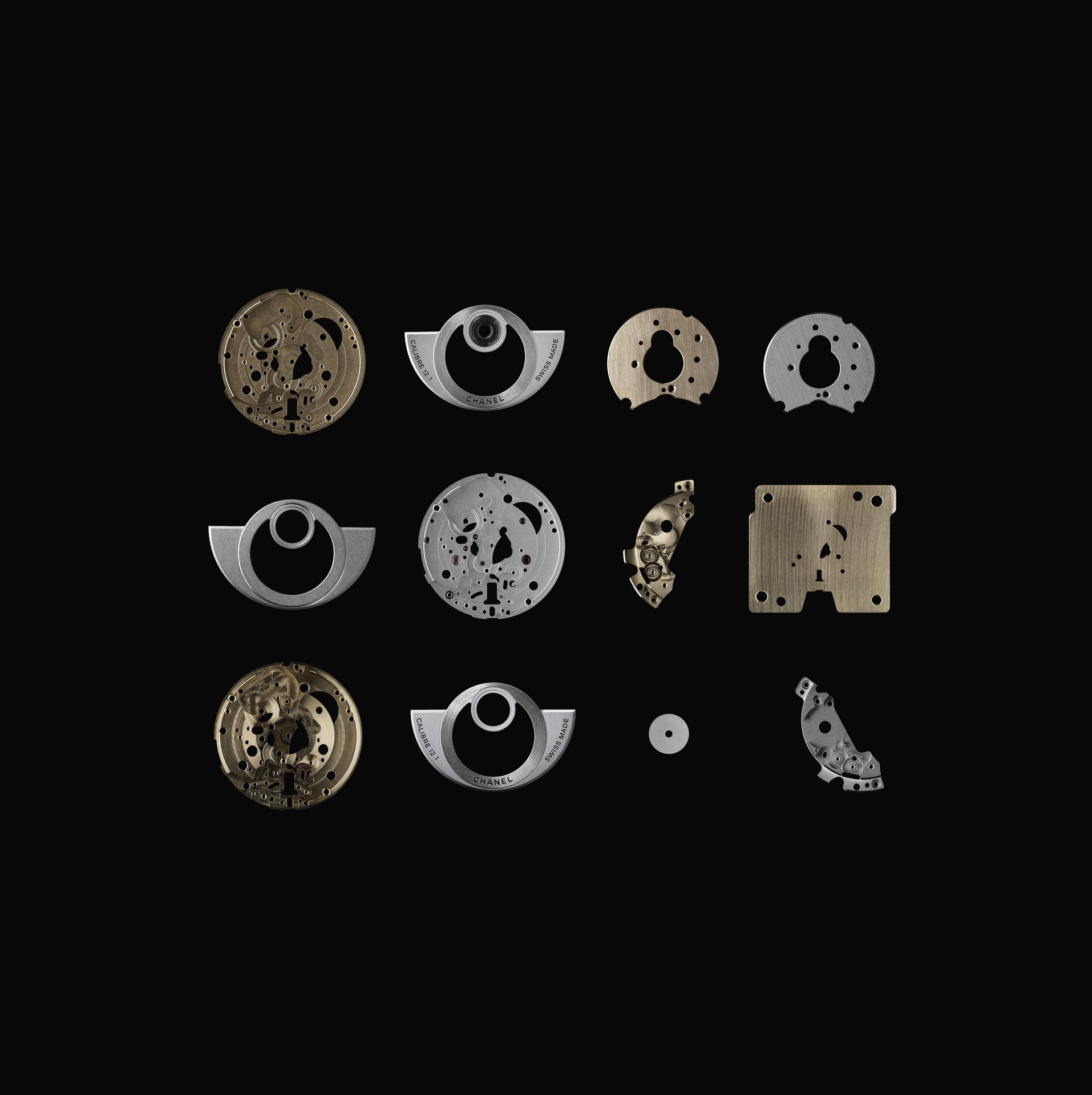 Rangkaian calibre 12.1 di jam tangan J12