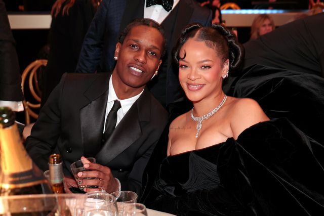 A$AP Rocky & Rihanna Golden Globes 2023