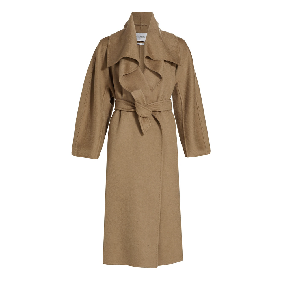 Max Mara Long Belted Cashmere Coat