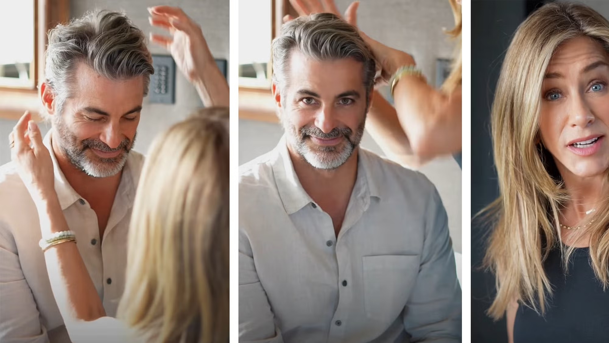 Kekasih Jennifer Aniston, Jim Curtis Tampil Mengejutkan dalam Iklan Perawatan Rambut