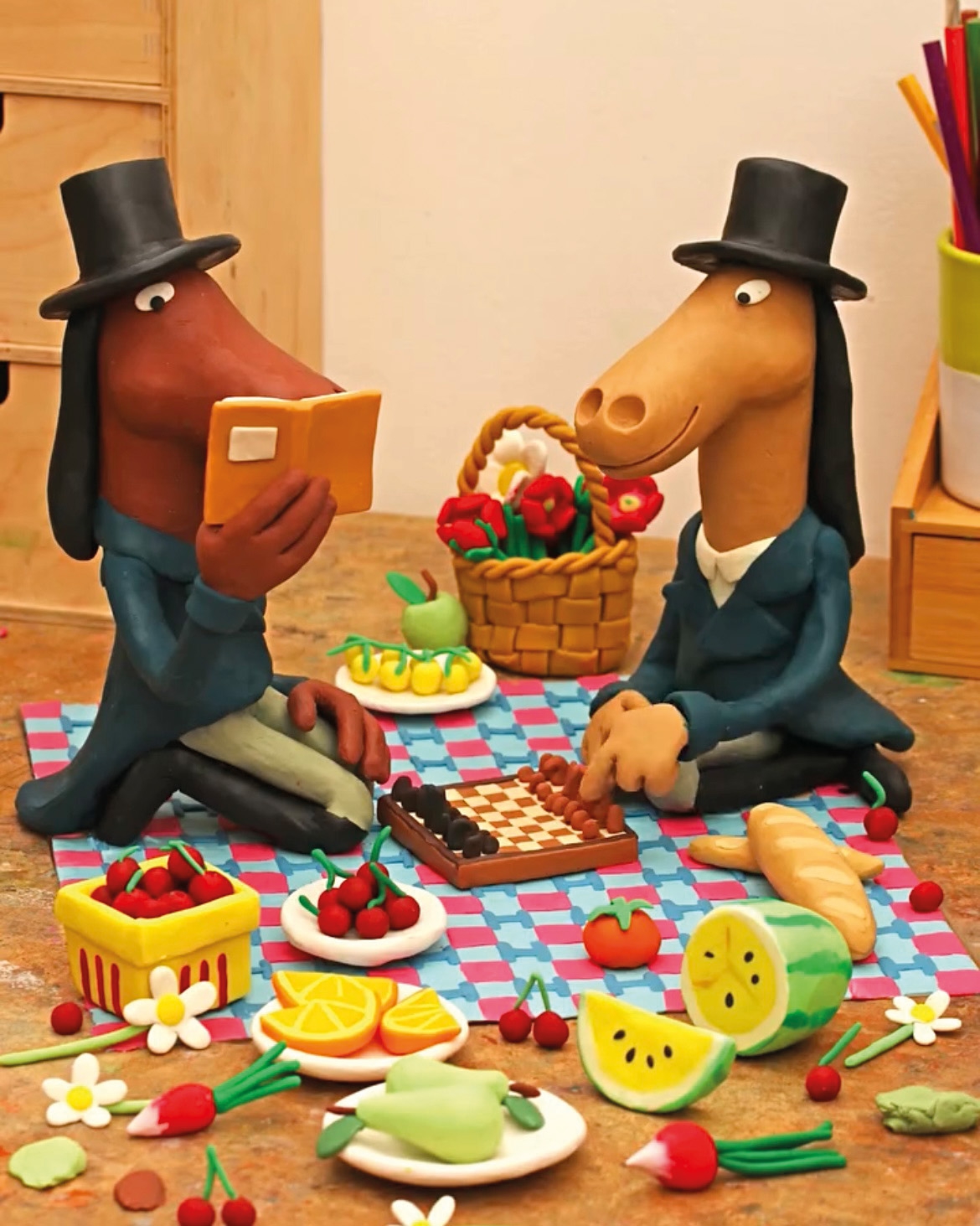 Animasi clay karya Stefano Colferai untuk Hermès