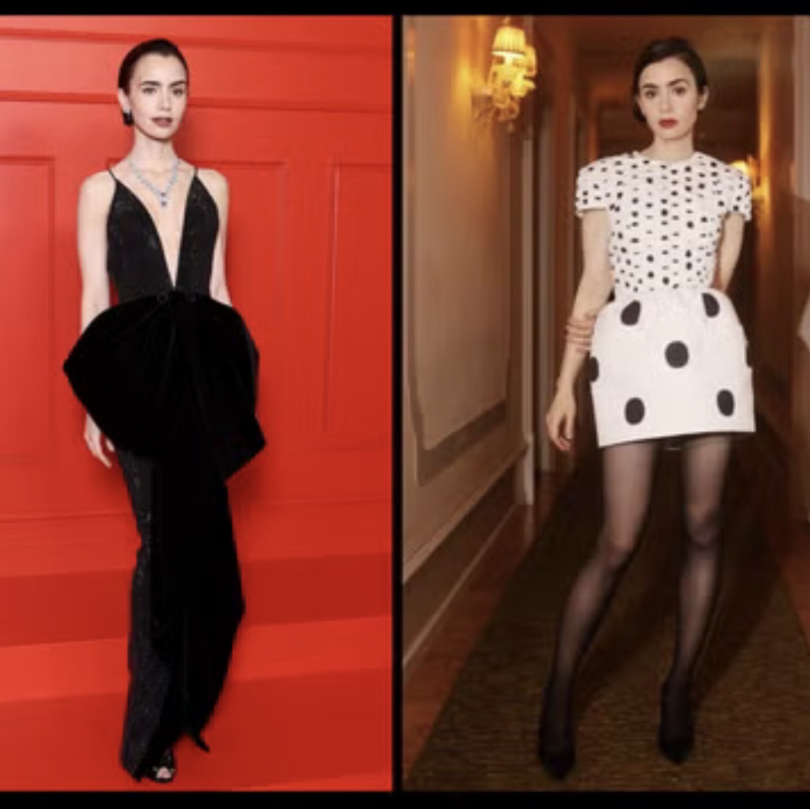 10 Penampilan Lily Collins yang Terinspirasi dari&nbsp;Audrey Hepburn