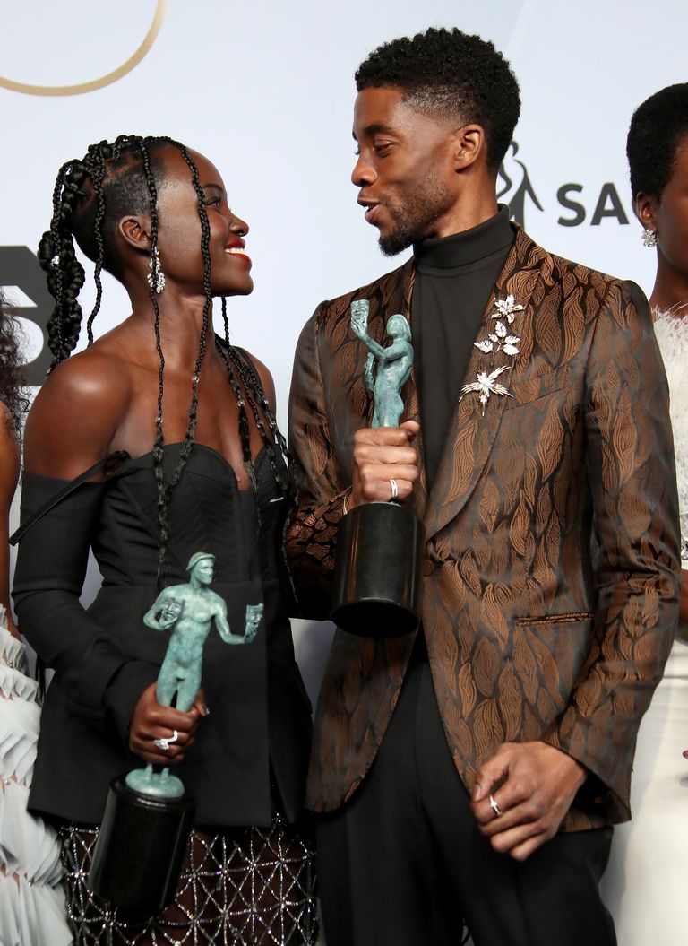 Lupita Nyong'o dan Chadwick Boseman