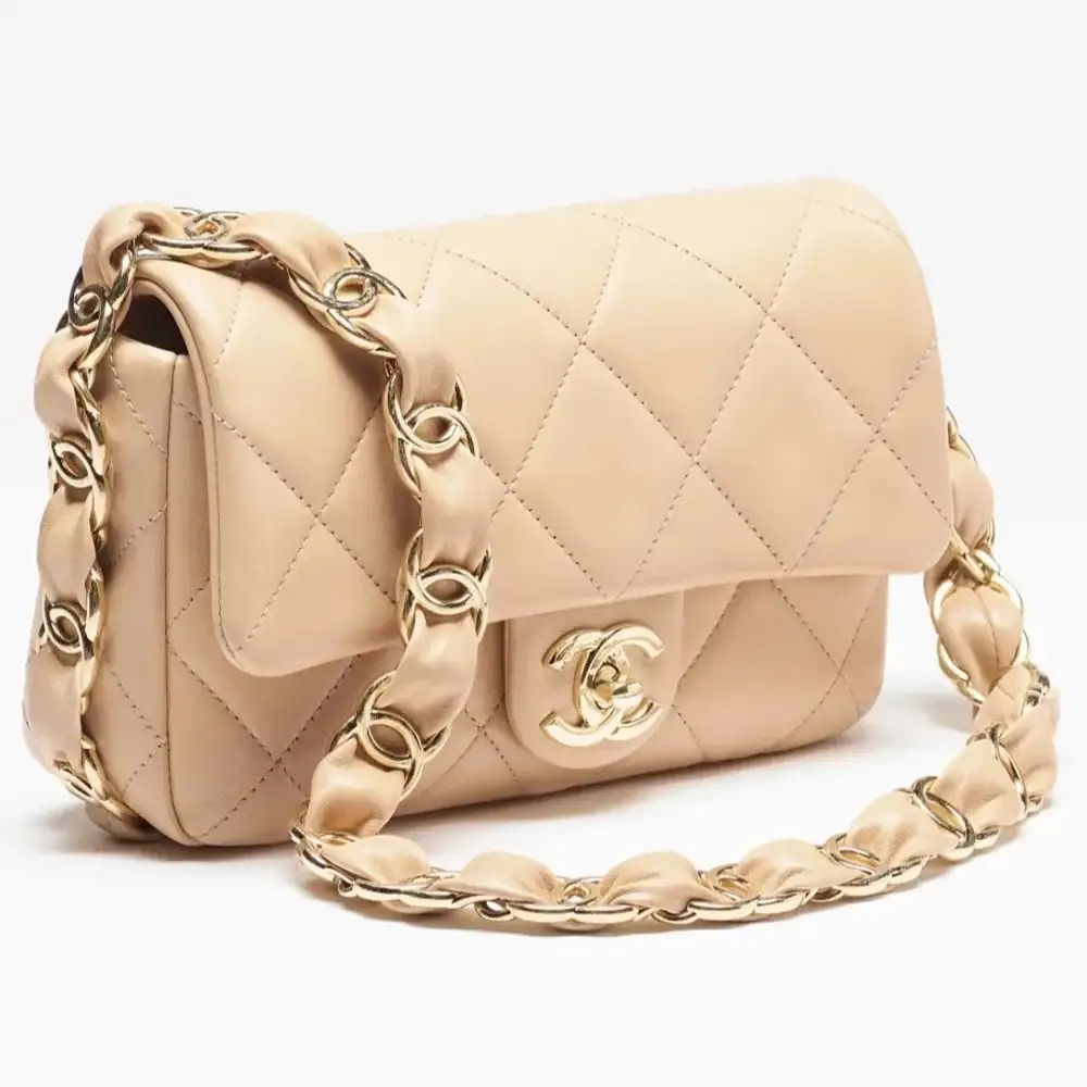Chanel Flap with Chunky Chain Strap Shoulder Bag