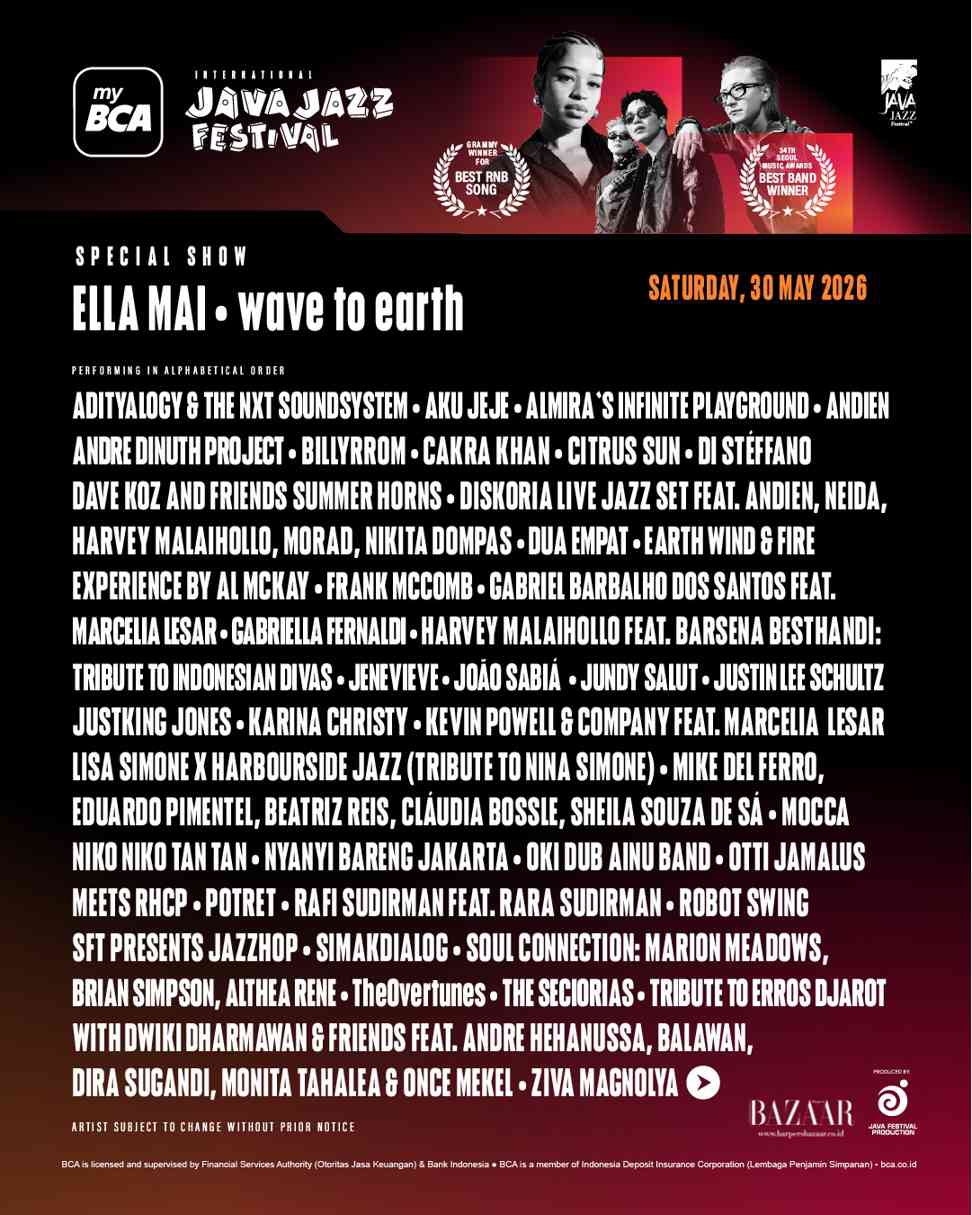 Event : Java Jazz Festival 2026 (LINE UP DAY 2)&nbsp;