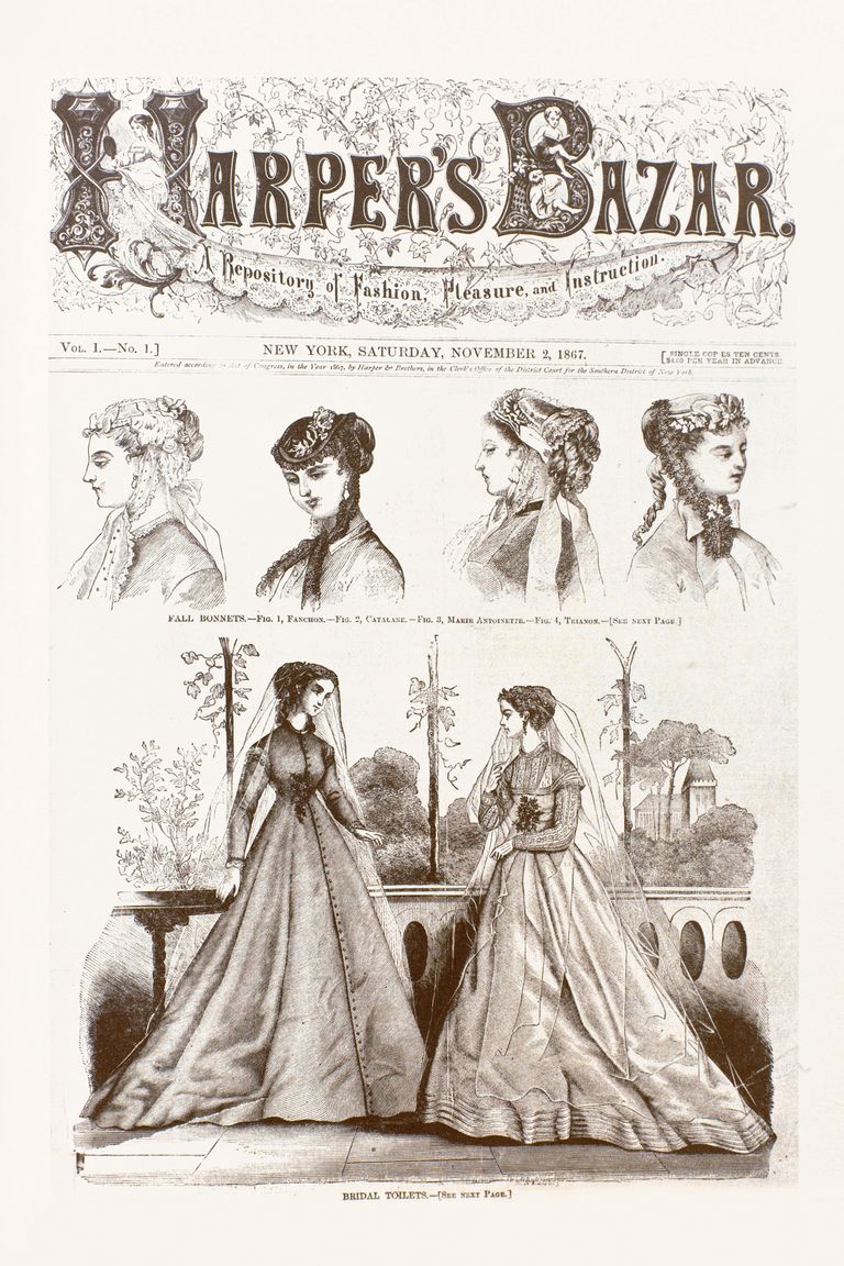 (Edisi debut Harper's Bazaar yang terbit pada 2 November 1867)