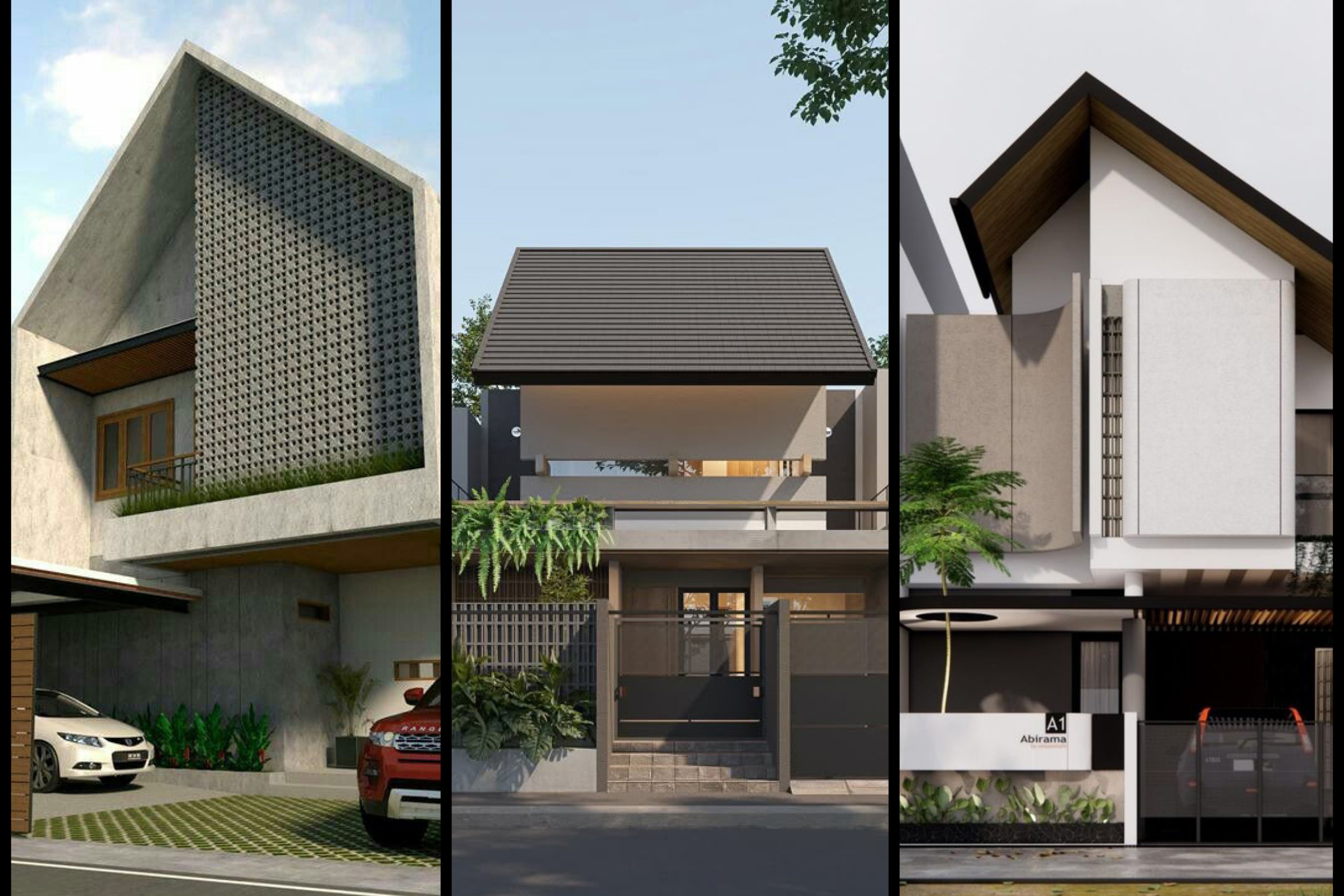 10 Inspirasi Desain Rumah 2 Lantai Minimalis Modern Elegan
