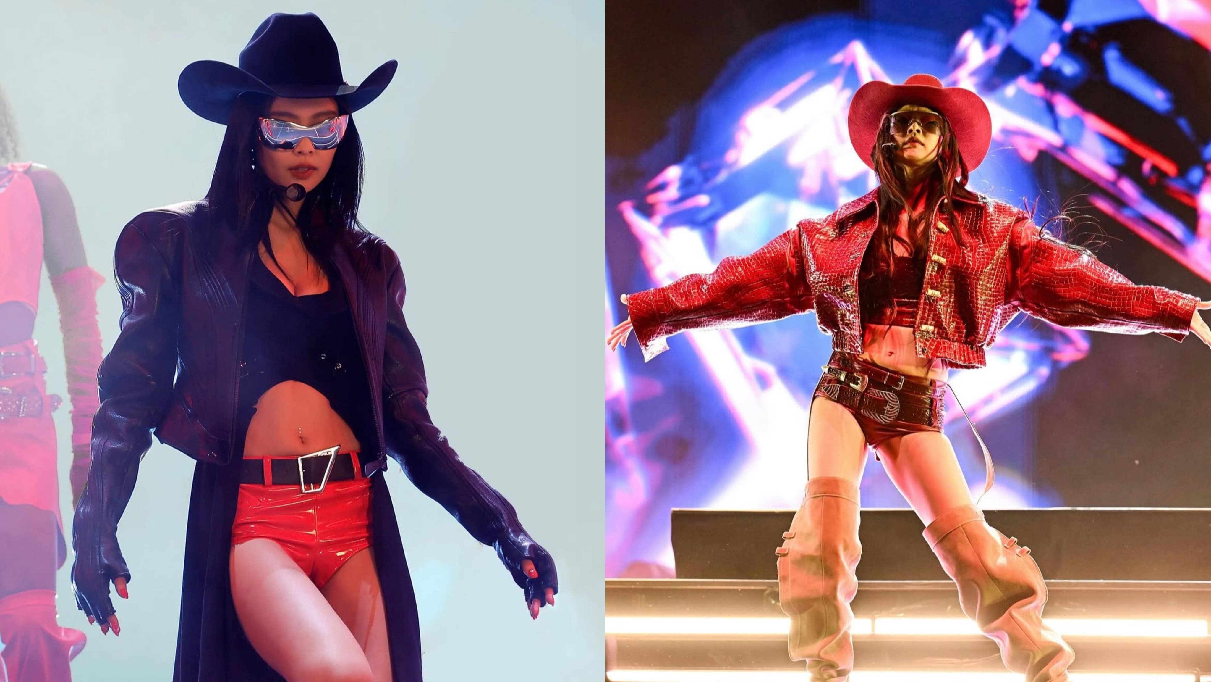 Jennie Tampil dengan Nuansa Koboi di Coachella dengan Mugler Archive dan Georges Hobeika