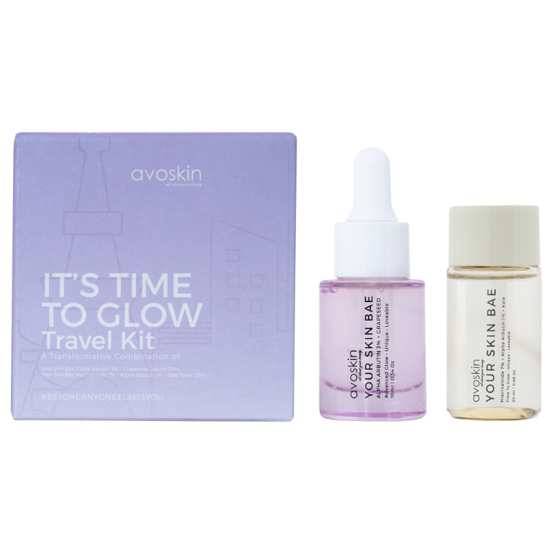 Avoskin It's Time To Glow Travel Kit Produk Beauty Lokal yang Travel Friendly
