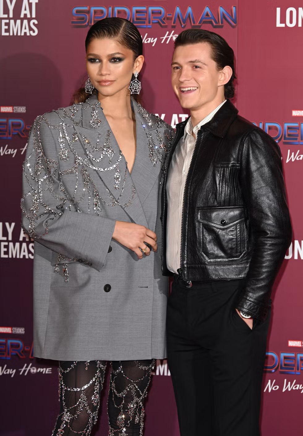 Zendaya dan Tom Holland di premier film Spiderman: No Way Home