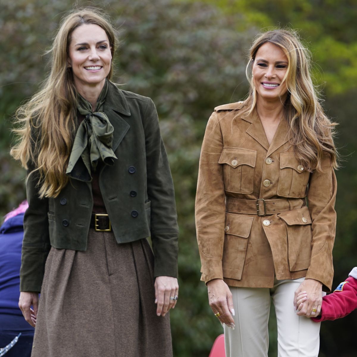 Kate Middleton dan Melania Trump Kompak dalam Nuansa Warna Earthy