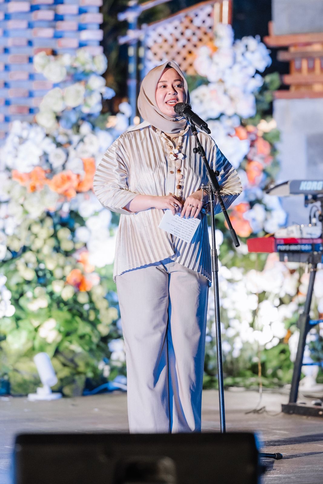 Fatmawati Rusdi selaku Wakil Gubernur Sulawesi Selatan memberi apresiasi langsung kepada Plataran Indonesia.