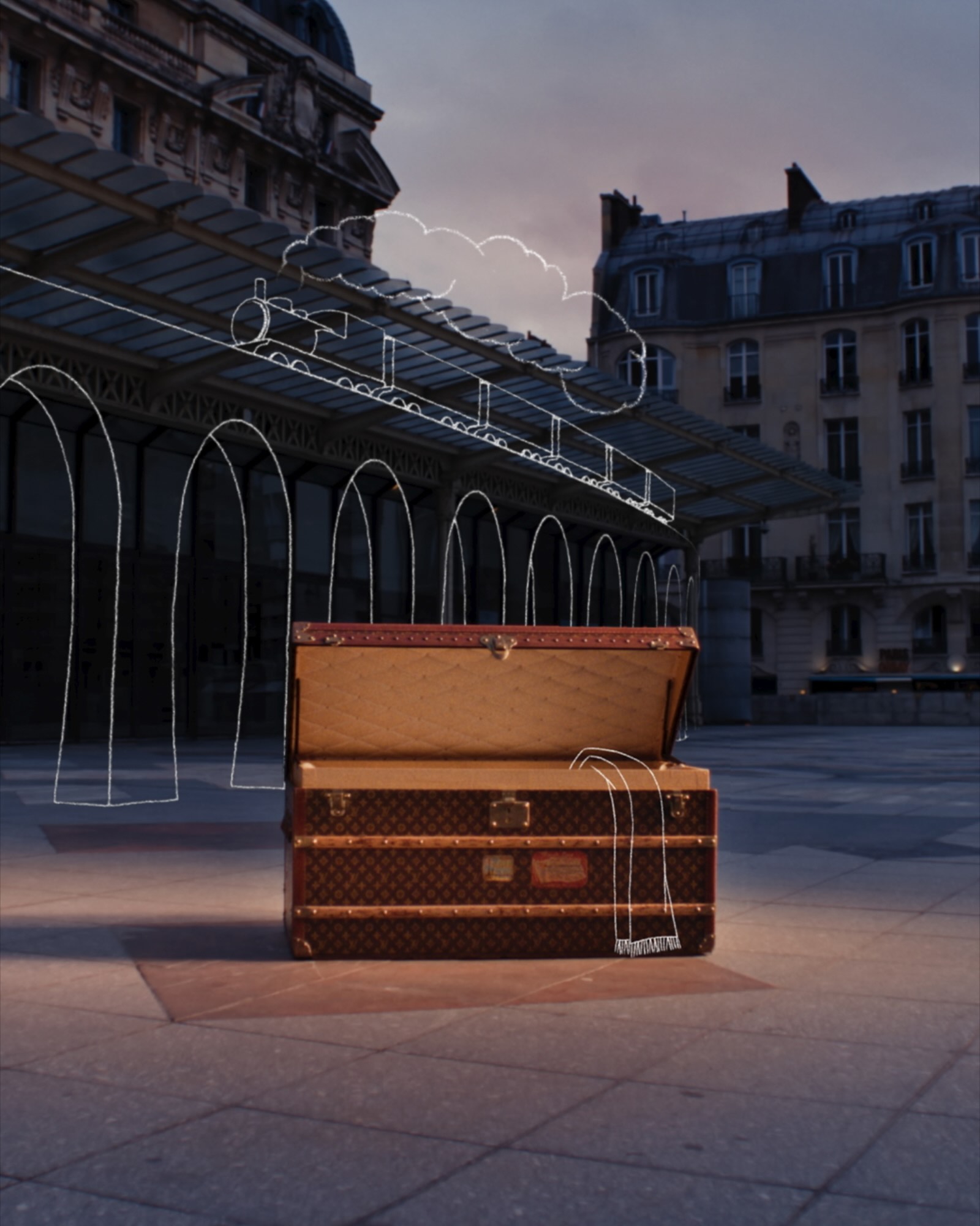 Selebrasi 130 Tahun Monogram Ikonik Louis Vuitton Mewarnai Setiap Trunk