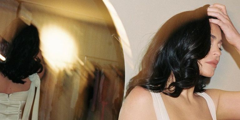 Kylie Jenner Menyalurkan Aura Marilyn Monroe Lewat Gaun Putih Silky dan Rambut Ikal Elegan