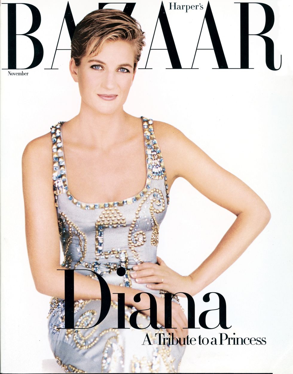 Princess Diana di edisi November 1997, difoto oleh Patrick Demarchelier.