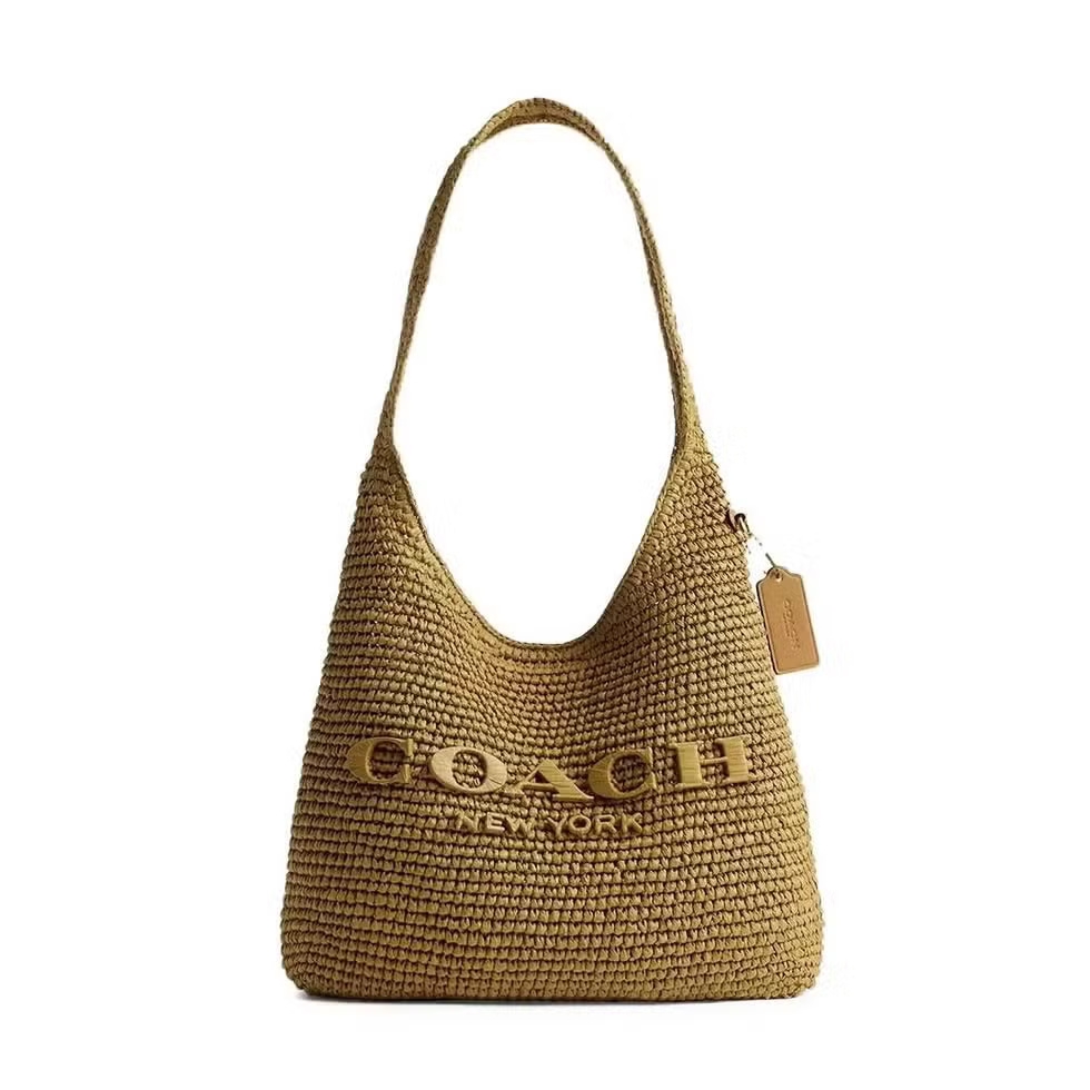 Dari Kiri ke Kanan: Black Suede Studio Jeli Sandal, Coach Brooklyn Shoulder Bag