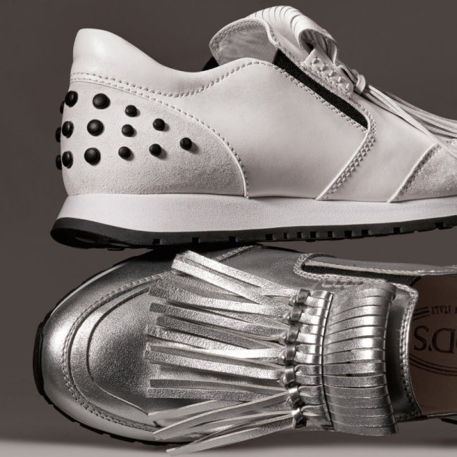 Karakter 1980-an dalam Sneakers Tod's