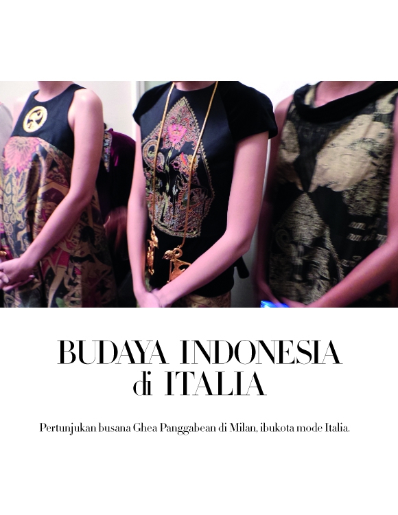 Show Ghea Panggabean di Milan
