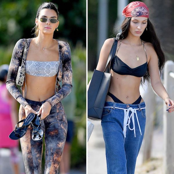 Kendall Jenner dan Bella Hadid Pakai Bikini di Pantai Miami