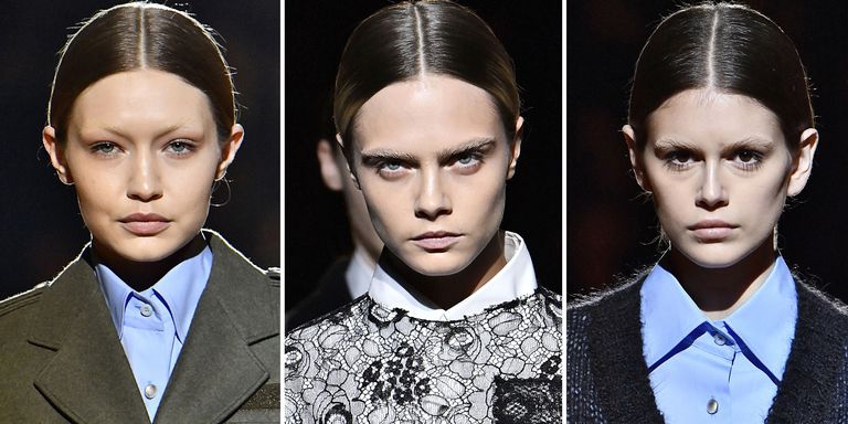 Supermodel Dunia Tampil Tanpa Alis di Fashion Show Prada