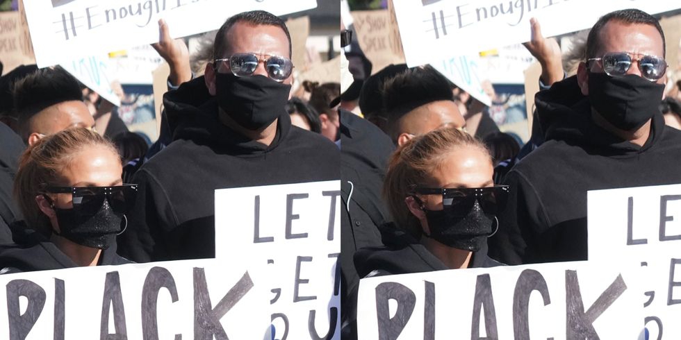 Jennifer Lopez dan A-Rod Ikut Demonstrasi Black Lives Matter